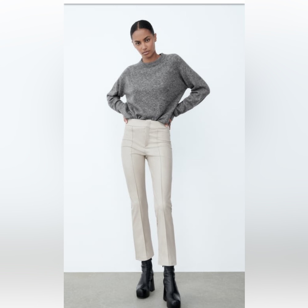 NWT zara faux leather legging.